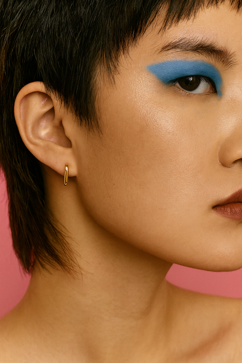Rectangle hoop earrings